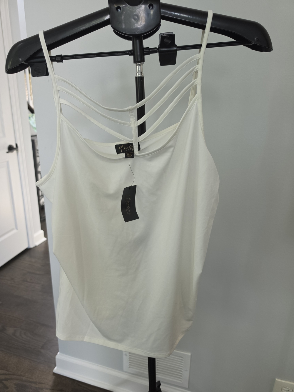 Thalia Sodi White Strappy Back Camisole